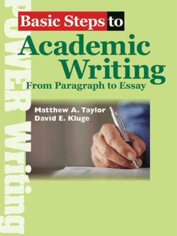 Basics of academic writing